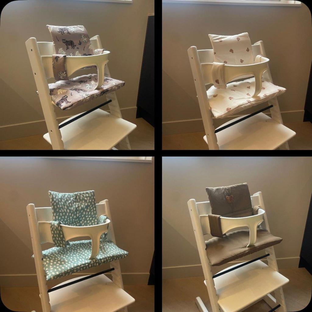 Nieuw! Kussen/stoelverkleiner (diverse prints) tripp trapp, Kinderen en Baby's, Ophalen of Verzenden, Nieuw, Meegroeistoel, Afneembaar eetblad