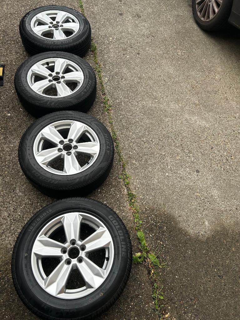 Originele audi velgen met zomerbanden 15 inch, Auto diversen, Tuning en Styling, Ophalen
