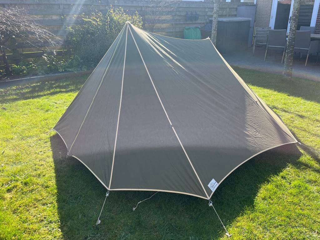 ESVO de Vlierbes katoenen 2p trekkerstent, Ophalen, Gebruikt, Tot en met 2