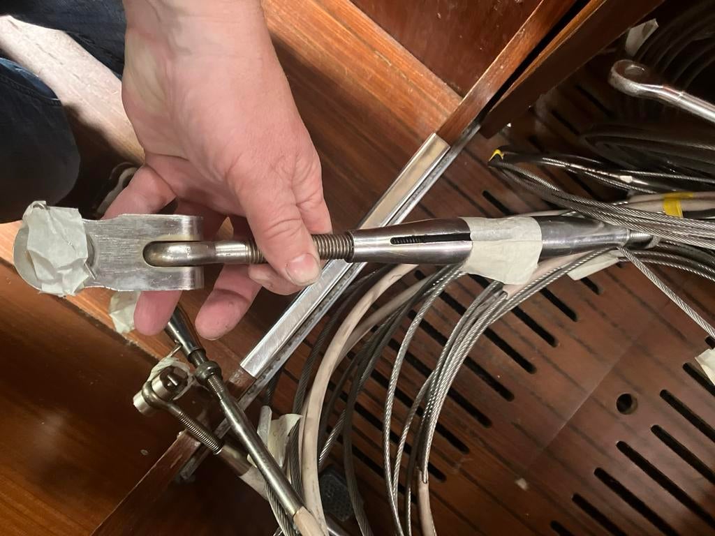 Rvs stagen voor Dufour 4800 gebruikt., Ophalen of Verzenden, Gebruikt, 6 meter of meer, Minder dan 15 m²