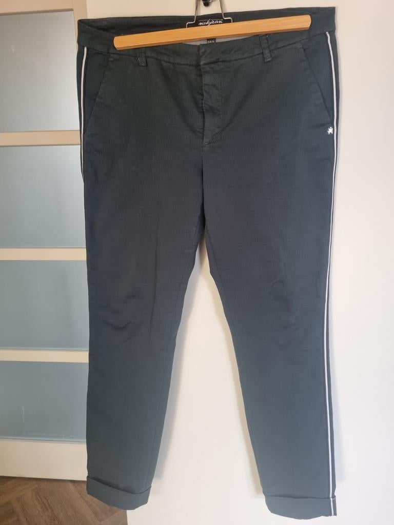 Nickjean groene broek maat 44 zachte stretchstof, Maat 42/44 (L), Ophalen of Verzenden, Zo goed als nieuw, Groen
