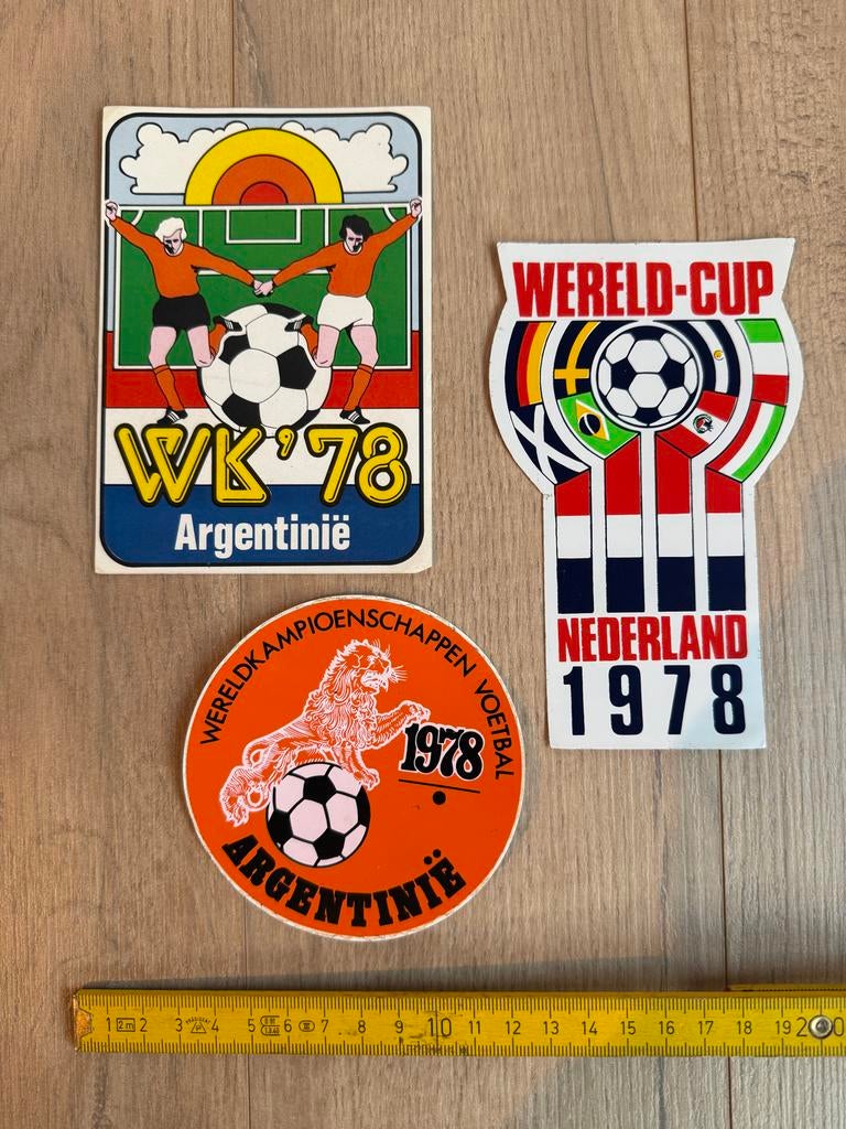 WK 1978 Stickers Nederland - Vintage Voetbal Memorabilia, Ophalen of Verzenden, Gebruikt, Sport