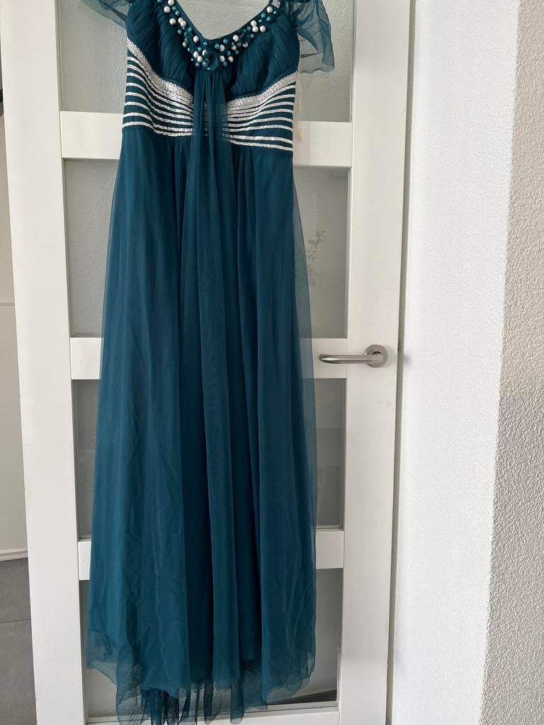 Gelegenheidsjurk,avondjurk, Kleding | Dames, Ophalen of Verzenden, Zo goed als nieuw, Maat 42/44 (L), Galajurk