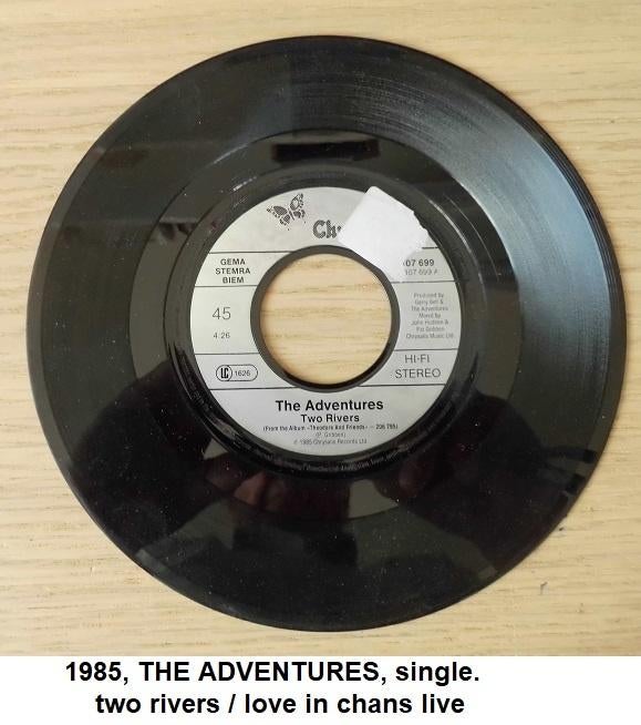 THE ADVENTURES, single uit 1985, Ophalen of Verzenden, Zo goed als nieuw, Overige formaten, Overige soorten