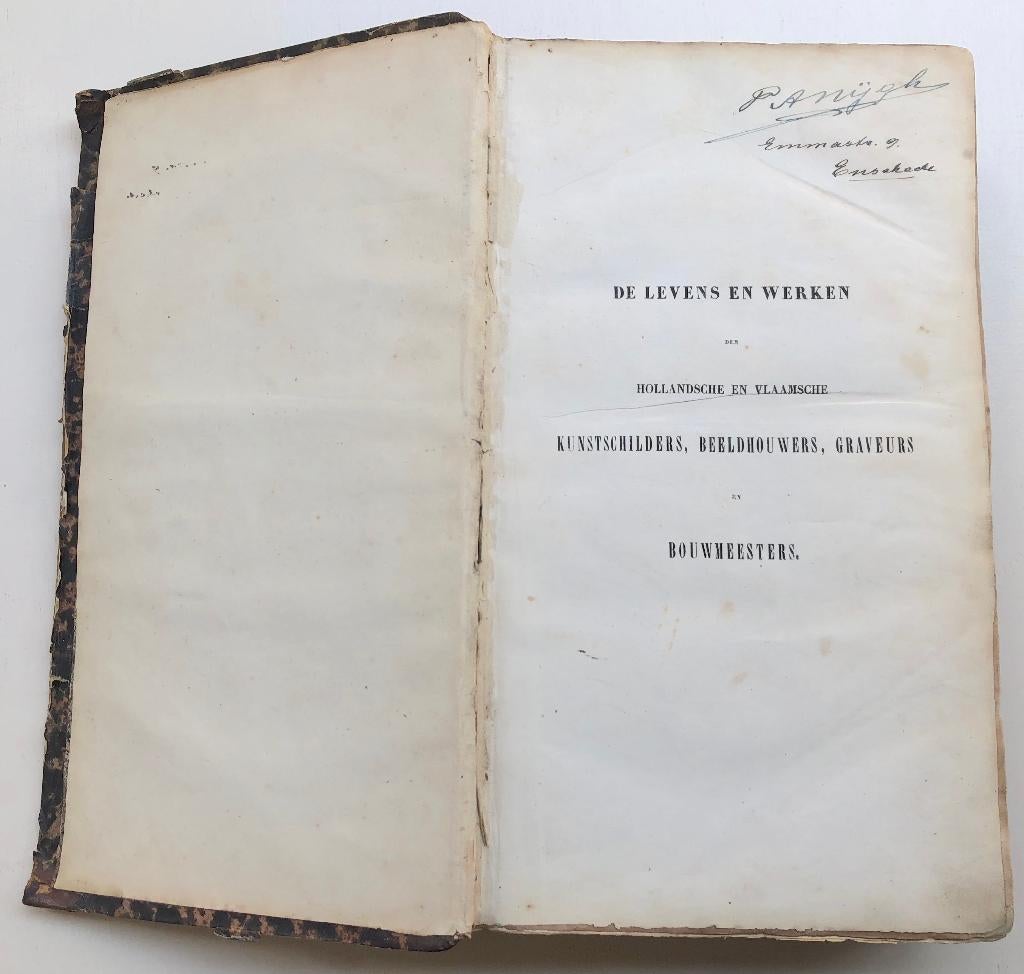 Levens en werken der Hollandsche en Vlaamsche kunstschilders, Ophalen of Verzenden