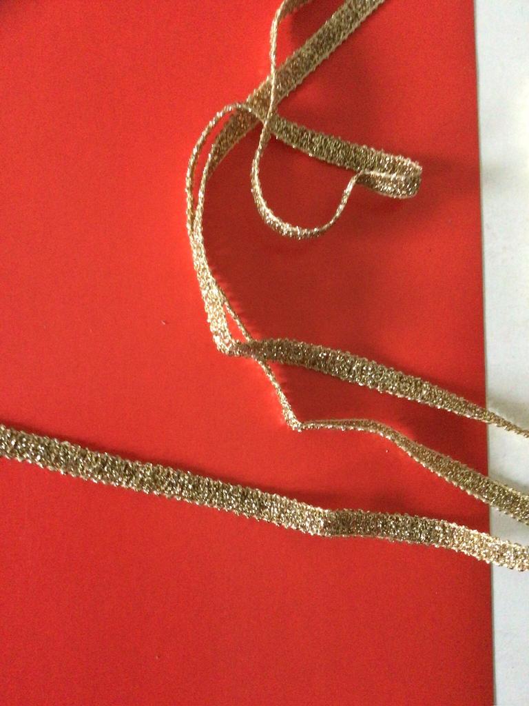 5 meter goudkleurig galon. 02, Hobby en Vrije tijd, Naaien en Fournituren, Ophalen of Verzenden, Nieuw