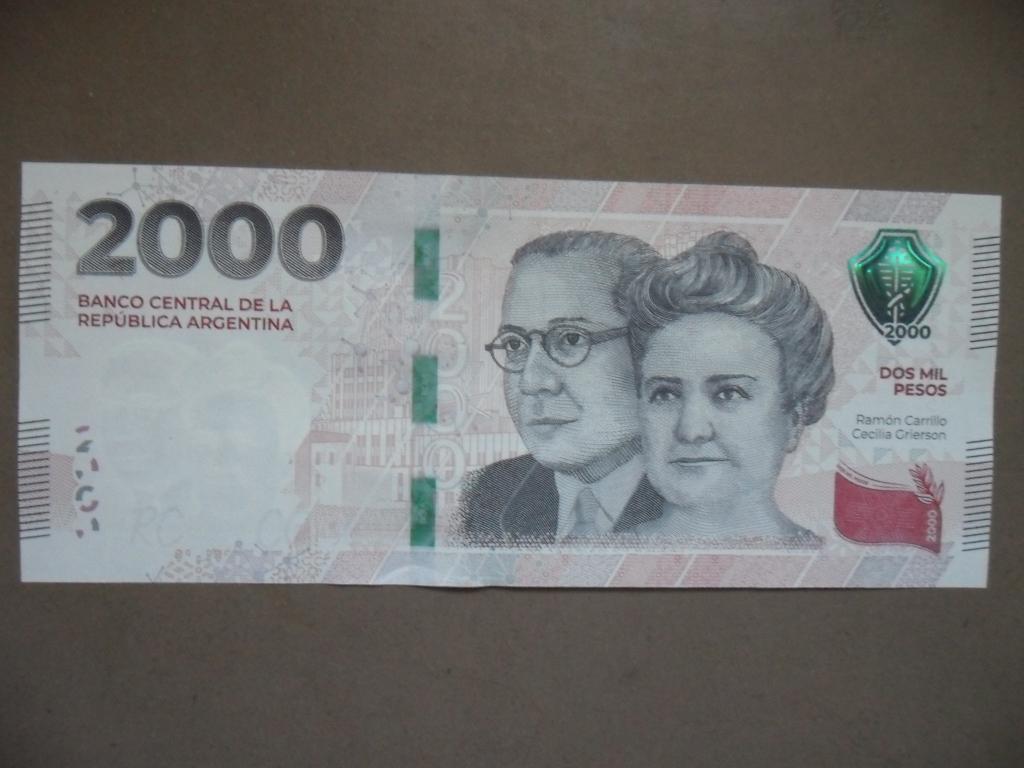 Argentinië #368-2 [ND] / 2000 pesos UNC, Verzenden, Zuid-Amerika, Los biljet