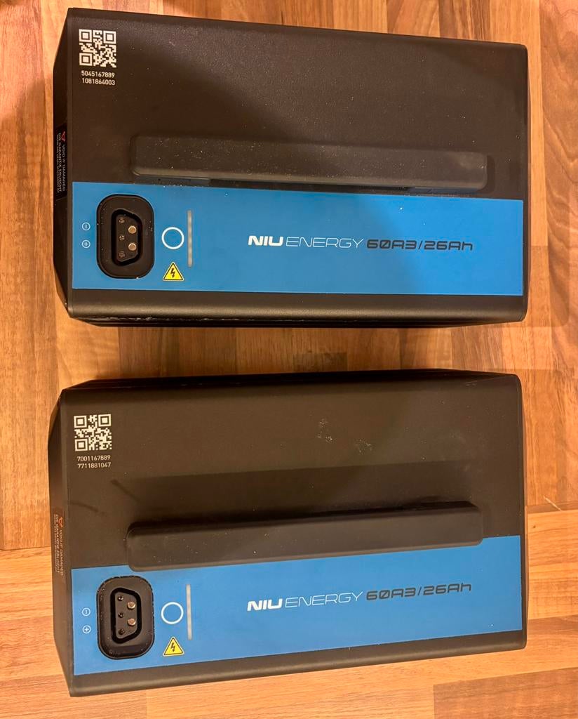 Niu Energy 60A3/26Ah Niu NQI GTS 2025 1000KM oud, Overige merken, Accu, 60A3/26Ah, Overige typen