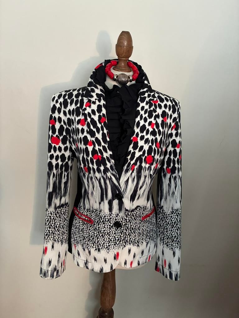 TUZZI JASJE ZWART/WIT/ROOD, Maat 38/40 (M), Overige kleuren, Verzenden, Zo goed als nieuw