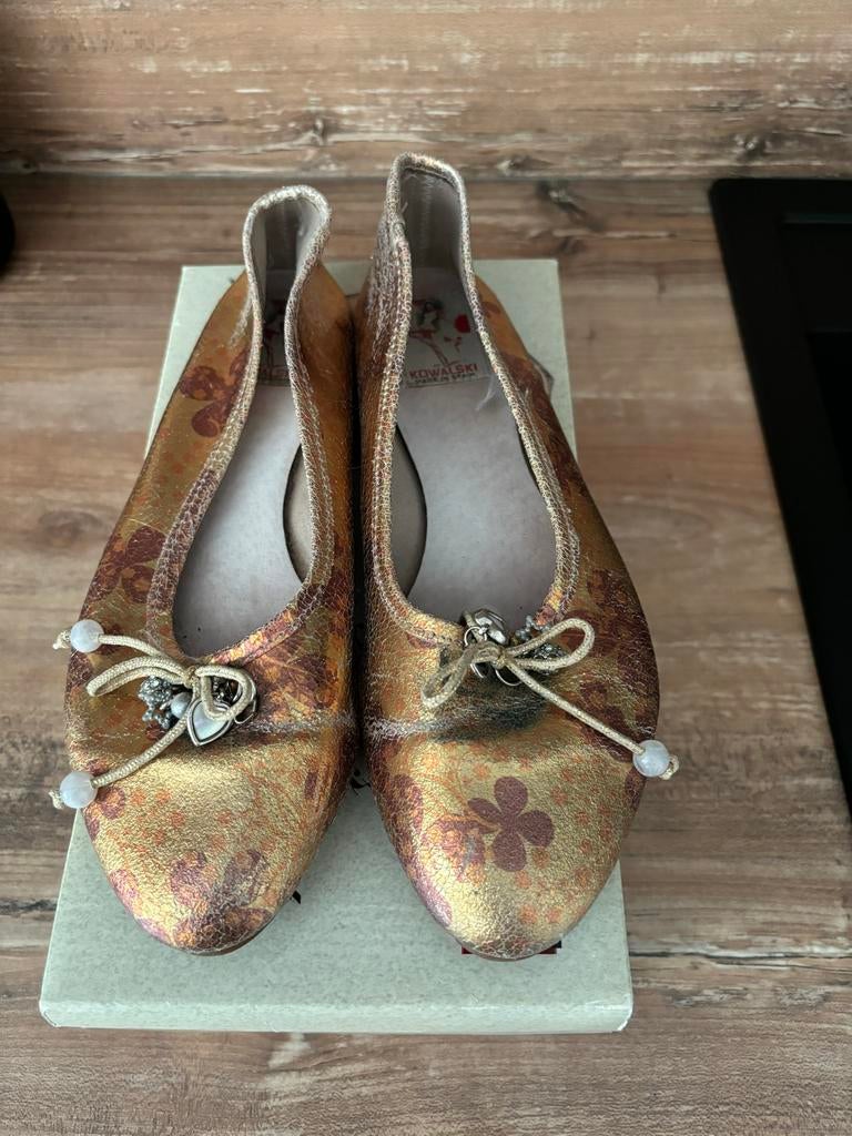 Kowalski Ballerina's Maat 40 Goudkleurig, Ophalen of Verzenden, Zo goed als nieuw, Overige kleuren, Ballerina's