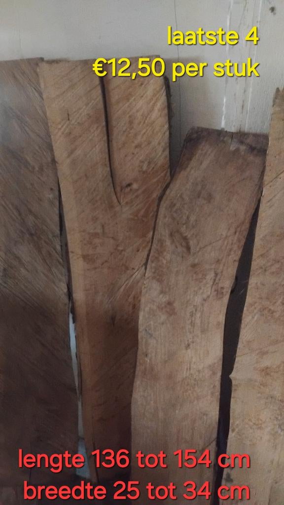 natuurlijke boomstam planken, Doe-het-zelf en Verbouw, Hout en Planken, Ophalen, Minder dan 25 mm, Plank, Minder dan 200 cm