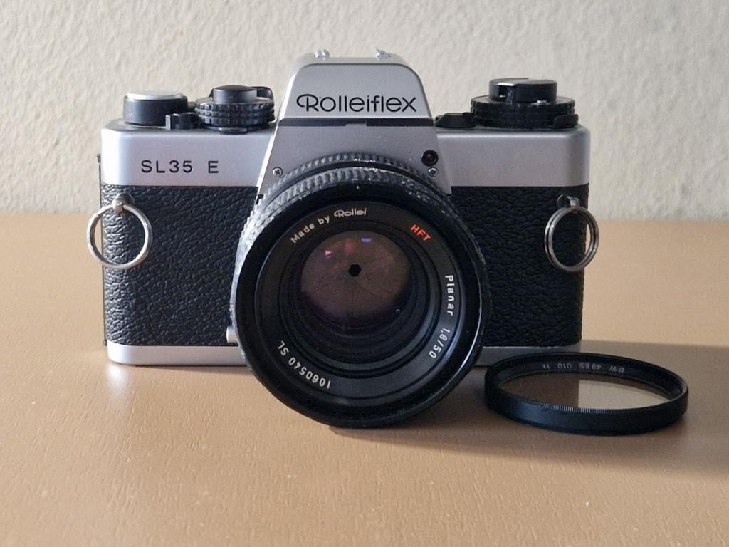 Rolleiflex met Planar 1,8-50mm.+tas., Ophalen of Verzenden, Spiegelreflex, Overige Merken