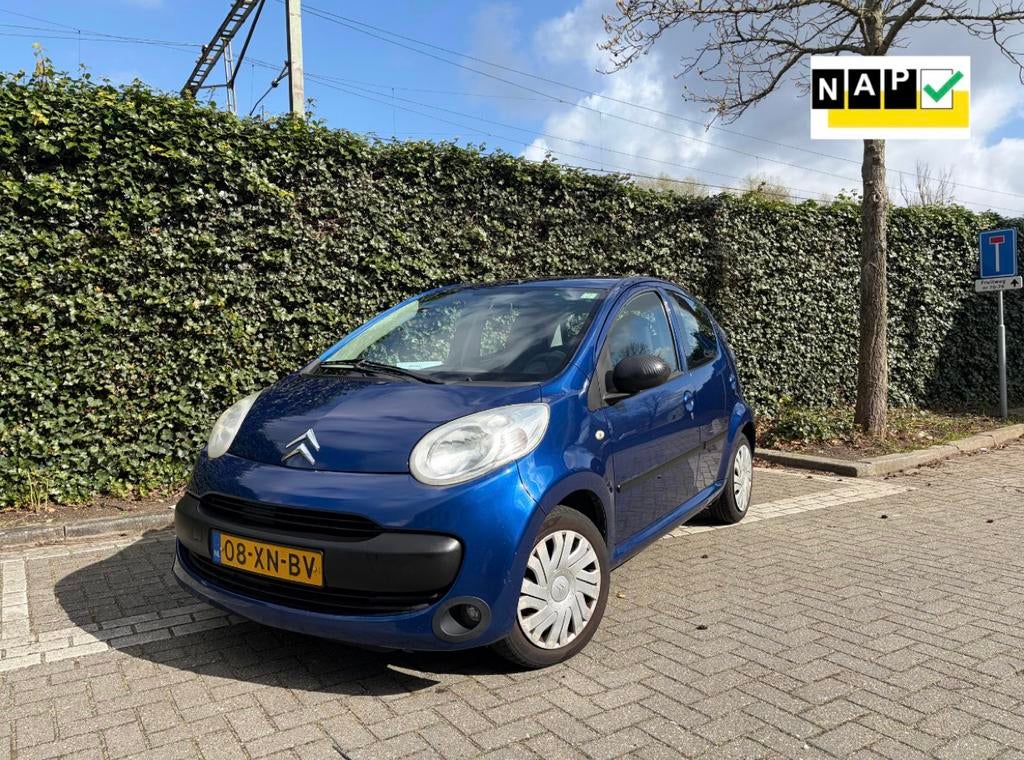 Citroën C1 1.0 5-DRS 2007 | NAP AIRCO ELEK PAKKET, Auto's, Citroën, Voorwielaandrijving, Zwart, C1, 68 pk