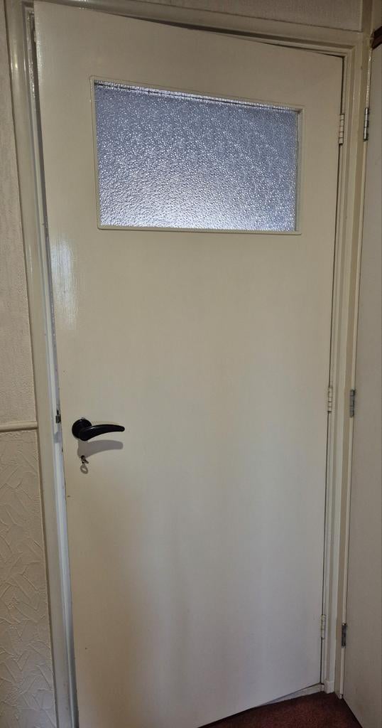 4 x jaren 50 binnendeur. Nette staat., Doe-het-zelf en Verbouw, Deuren en Horren, Ophalen, Binnendeur, 200 tot 215 cm, Glas