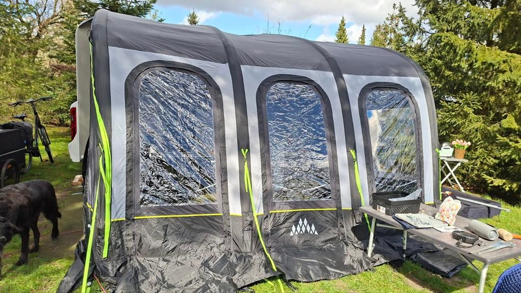 Obelink Ambassador/Monaco 380 Easy Air Connected voortent, Caravans en Kamperen, Ophalen, Zo goed als nieuw