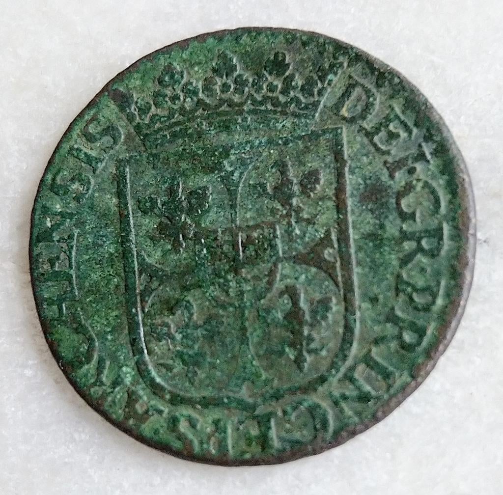 Frankrijk 2 liard Nevers et Rethel van Charles Gonzaga 1614, Ophalen of Verzenden, Frankrijk, Losse munt