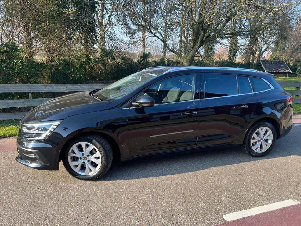 Renault Mégane Estate 1.0 TCe Zen PDC Clima Trekhaak, Auto's, Gebruikt, Zwart, Origineel Nederlands, Handgeschakeld