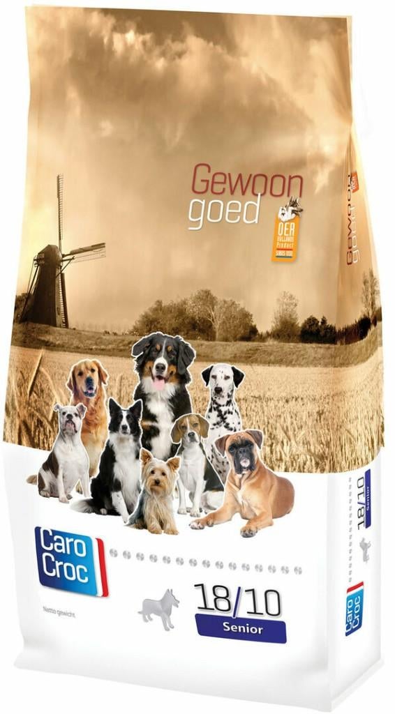 ACTIE Carocroc Senior 2x 12,5 kg €68,95, Ophalen of Verzenden, Hond