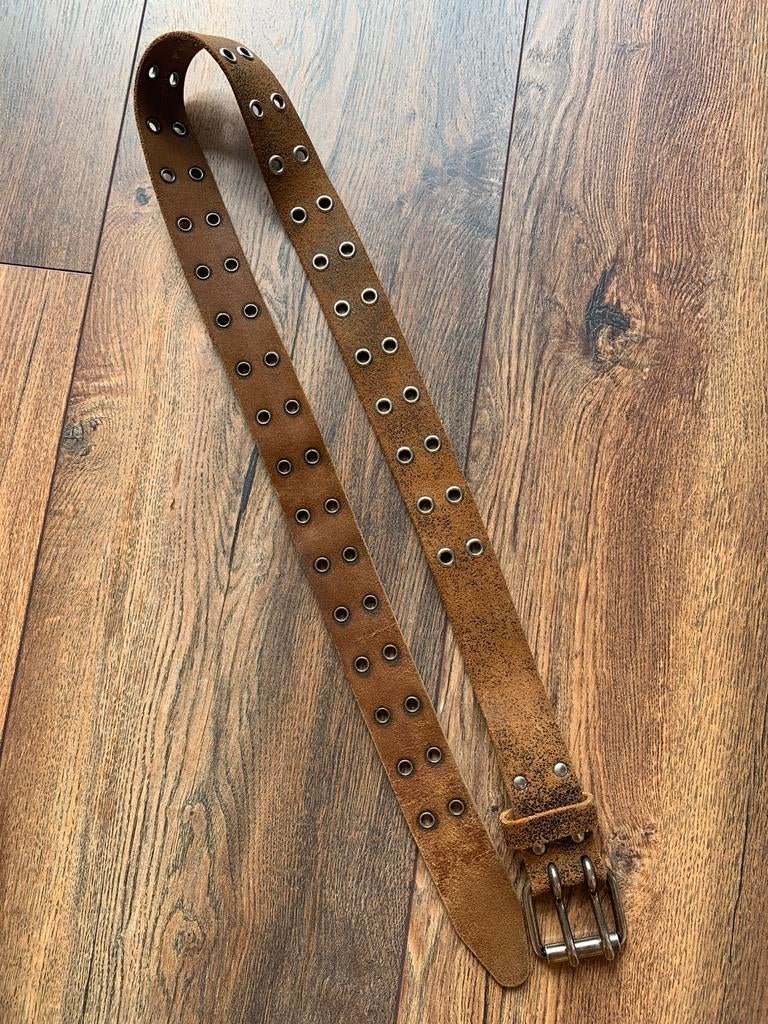 Leren Petrol heren riem bruin, Kleding | Heren, Riemen en Ceinturen, Ophalen of Verzenden, Bruin