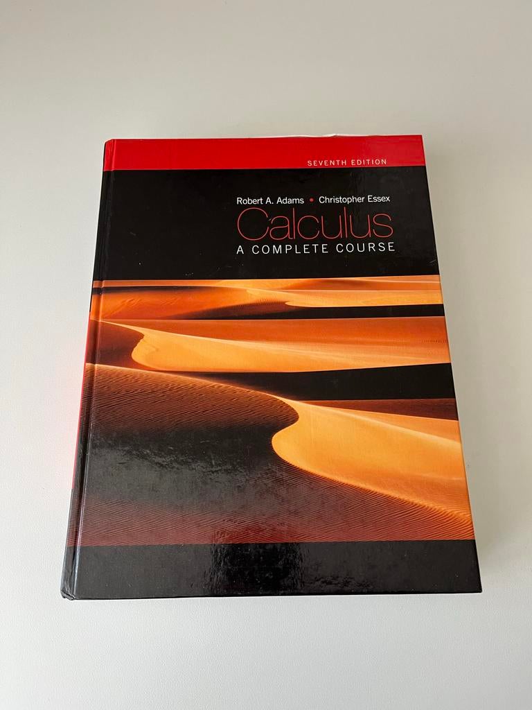 Calculus: A Complete Course - Robert A. Adams (7e editie), Boeken, Studieboeken en Cursussen, Ophalen of Verzenden, Beta, Zo goed als nieuw