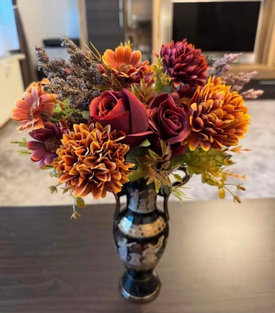 Vol Lente Boeket - Sierbloemen Kunstbloemen NIEUW!, Verzenden, Nieuw