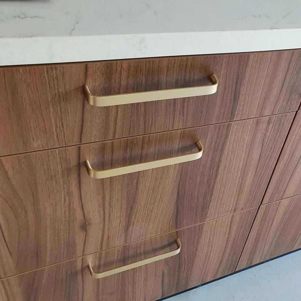 11x Goudkleurige handgrepen 128mm - Yessential, Ophalen of Verzenden, Zo goed als nieuw