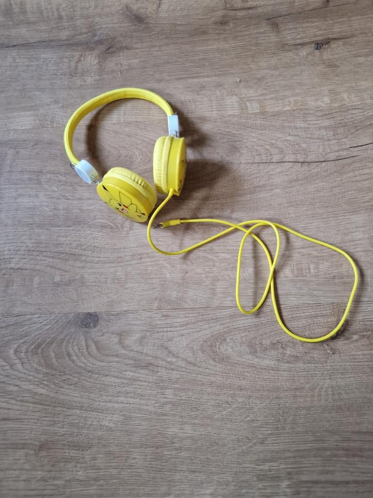 Gele koptelefoon met Pikachu afbeelding, Ophalen, Nieuw, Overige merken