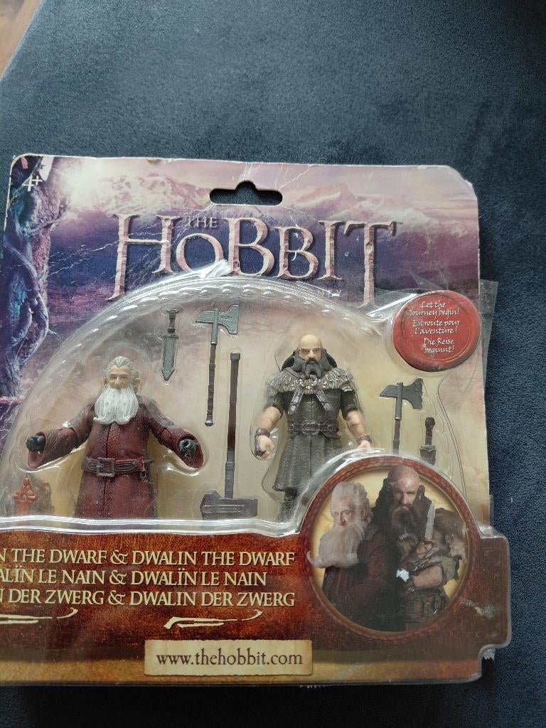 The hobbit - Balin en Dwalin actiefiguurtjes, Ophalen of Verzenden, Zo goed als nieuw, Actiefiguurtje