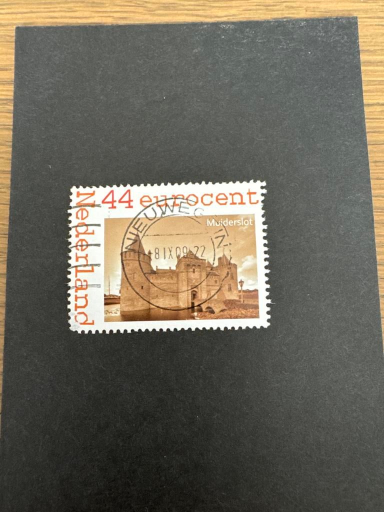 Persoonlijke postzegel 44 eurocent Muiderslot gestempeld, Postzegels en Munten, Postzegels | Nederland, Ophalen of Verzenden, Na 1940