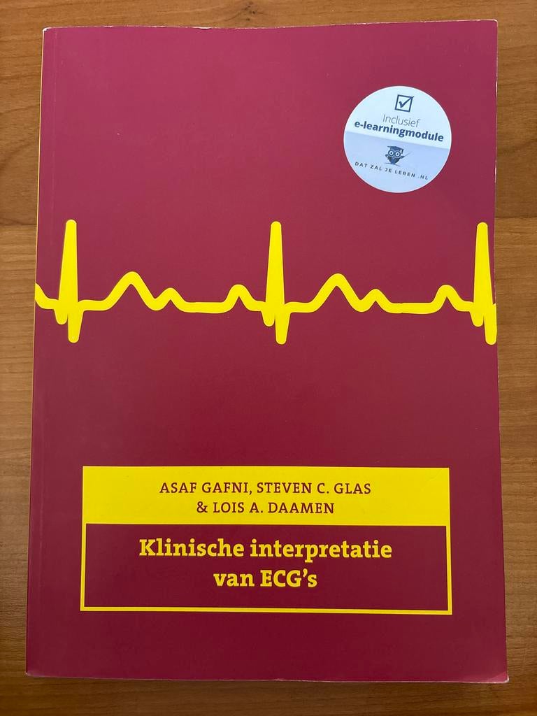 Klinische interpretatie van ECG's - Asaf Gafni e.a., Boeken, Ophalen of Verzenden, Beta, Zo goed als nieuw, HBO