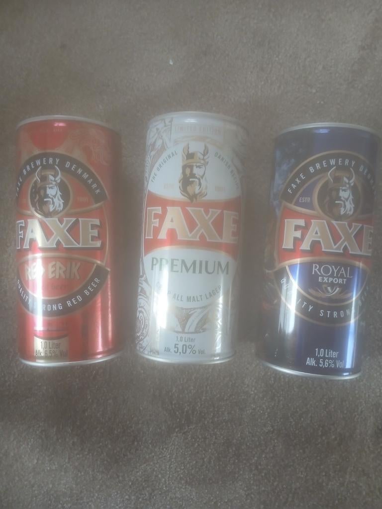 Faxe Bierblikken - Diverse Soorten (1 Liter), Ophalen