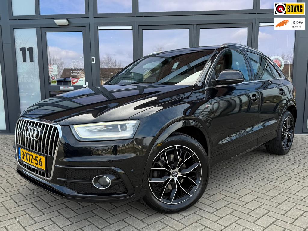 Audi Q3 2.0 TDI quattro 3x S-Line,S-tronic,177PK,Navi,Led,Tr, Automaat, Euro 5, Gebruikt, Zwart