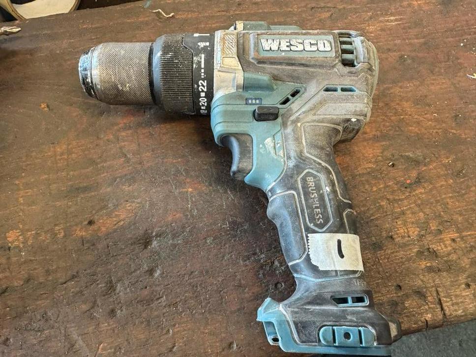Wesco WS2313 Accuboormachine Brushless 18V (excl. accu/lader, Gebruikt, Variabele snelheid, Ophalen of Verzenden, Boor- en Schroefmachine