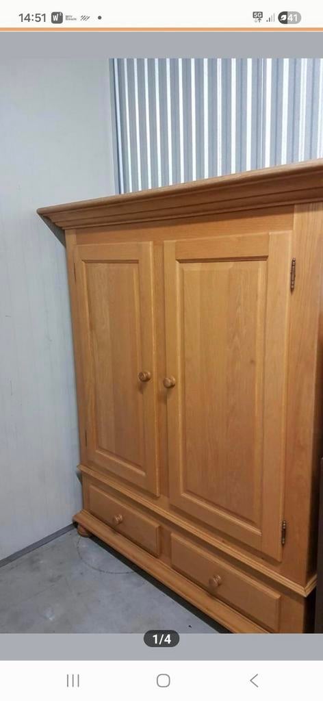 Eiken kast, Zo goed als nieuw, 150 tot 200 cm, 50 tot 75 cm, 50 tot 100 cm