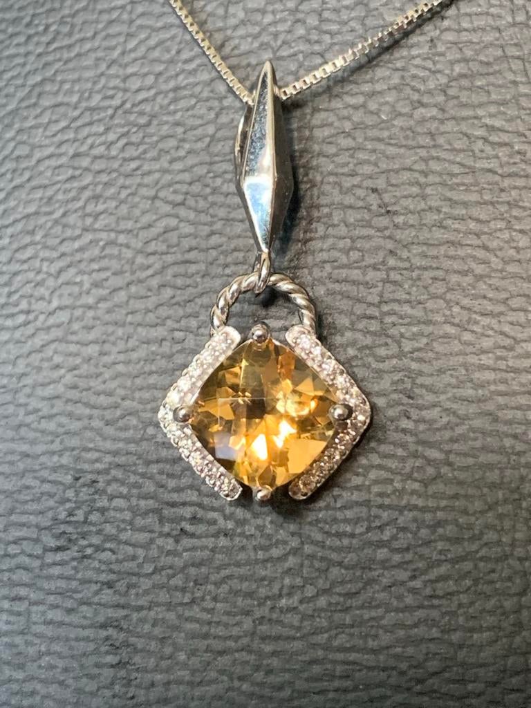 Citrien Madeira topaas hanger beschermt succes voorspoed TIP, Sieraden, Tassen en Uiterlijk, Kettingen, Geel, Nieuw, Ophalen of Verzenden