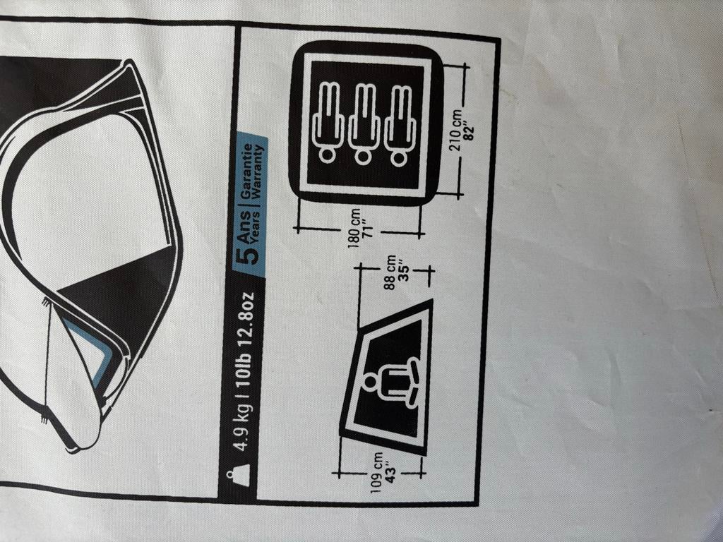 Quechua 2 Seconds 3-persoons iglotent, Caravans en Kamperen, Ophalen, Gebruikt, Tot en met 3