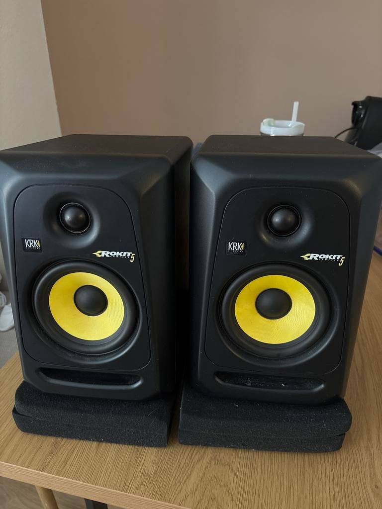 KRK Rokit 5 G3 Studio Monitoren (Paar), Overige merken, Gebruikt, Ophalen of Verzenden, 60 tot 120 watt