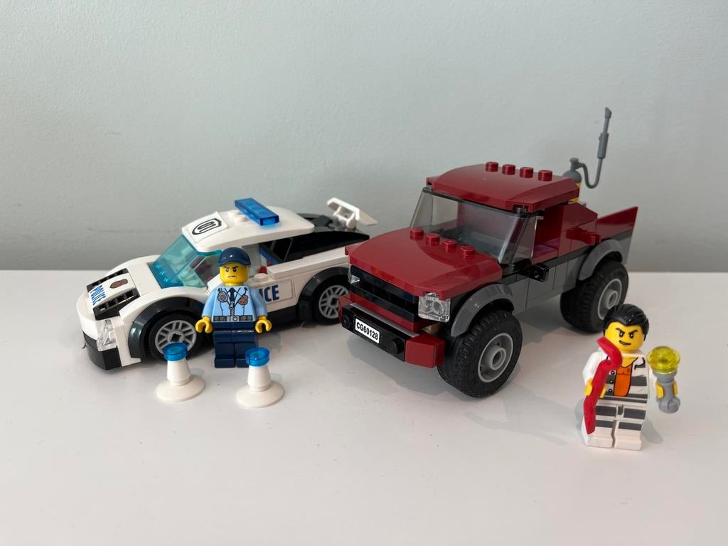 Lego 60128 police pursuit met instructie, Ophalen of Verzenden, Zo goed als nieuw