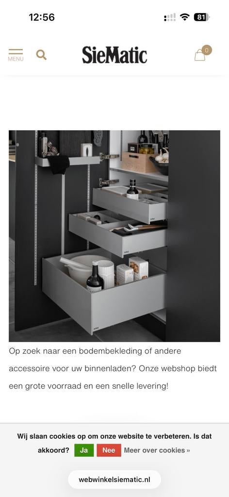 Gezocht: Binnenla Siematic. Ik neem het graag van je over!, Huis en Inrichting, Keuken | Keukenelementen, Ophalen, 50 tot 100 cm