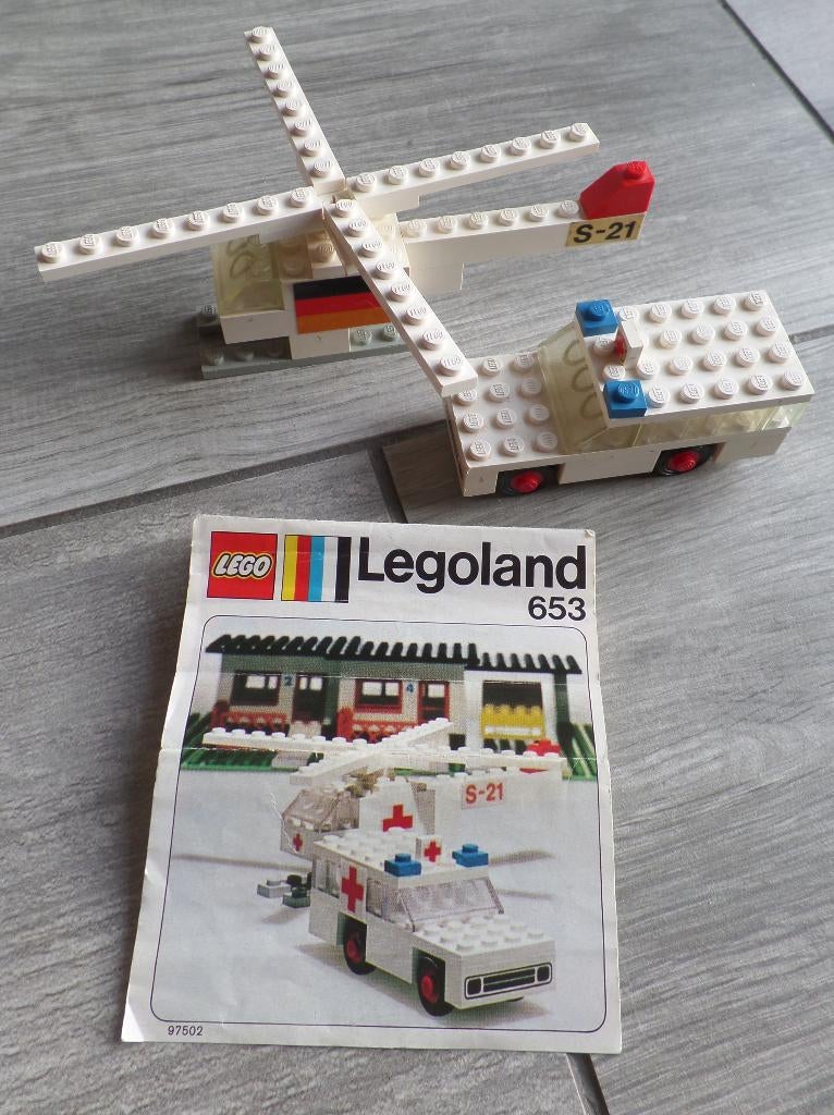 Vintage Lego Legoland 653, Gebruikt, Lego, Compleet, Ophalen of Verzenden