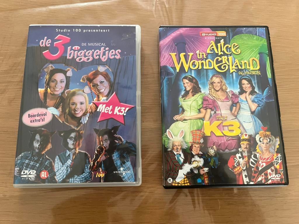 2 DVD’s V K3, Alle leeftijden, Ophalen of Verzenden, Zo goed als nieuw
