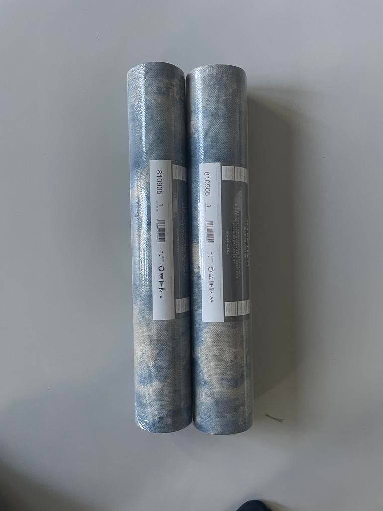 Behang nieuw in de verpakking., Ophalen, Minder dan 10 m², Blauw