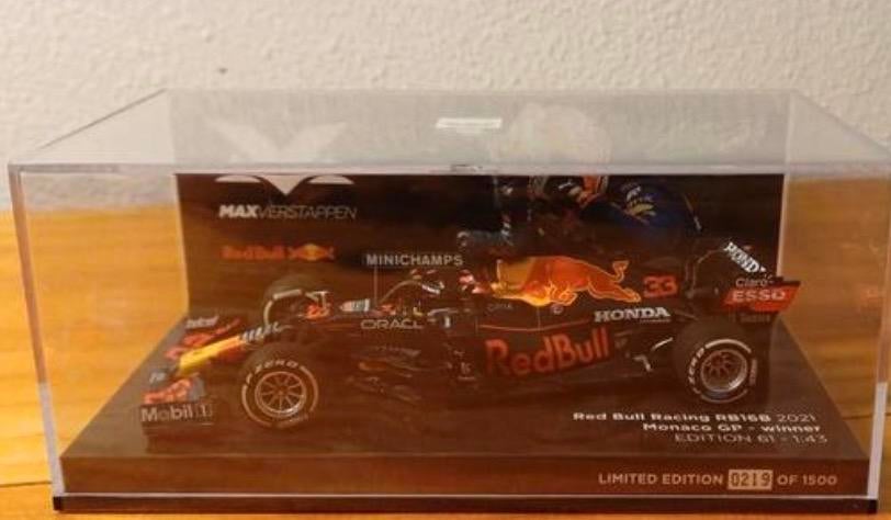 Max Verstappen Schaalmodel GP Monaco 2021 1:43, Ophalen of Verzenden, Nieuw, Auto, MiniChamps