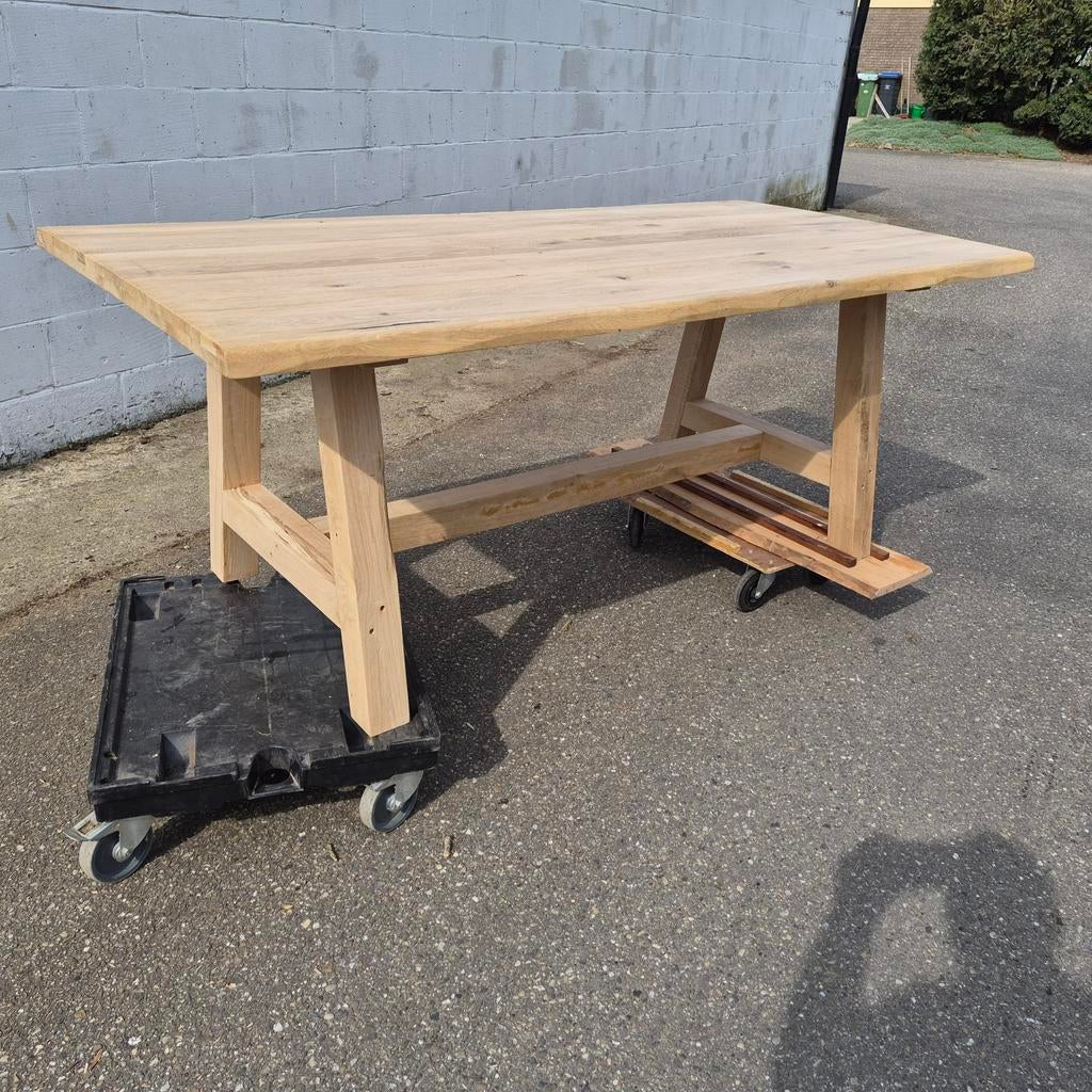 Prachtige eikenhouten tuintafels, Tuin en Terras, Tuintafels, Ophalen, Nieuw, Rechthoekig, Hout