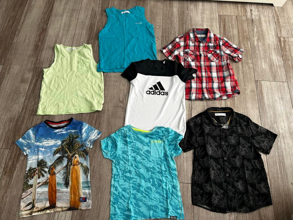 Zomerse jongens kleding set maat 122, Ophalen of Verzenden, Gebruikt, Jongen