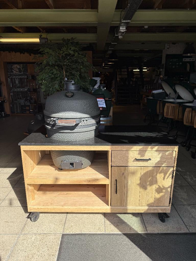 Bastard VX Large - Eikentafel met natuursteenblad, Ophalen of Verzenden, Zo goed als nieuw, The Bastard