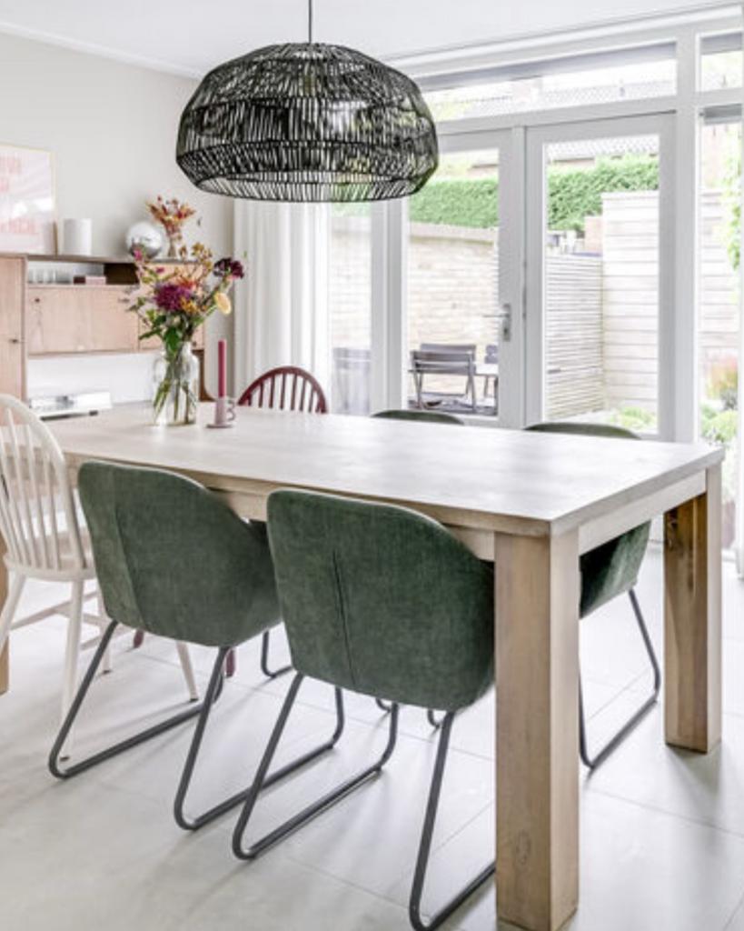 Ay Illuminate rotan hanglamp designlamp zwart, Ophalen, Zo goed als nieuw, Overige materialen, Minder dan 50 cm