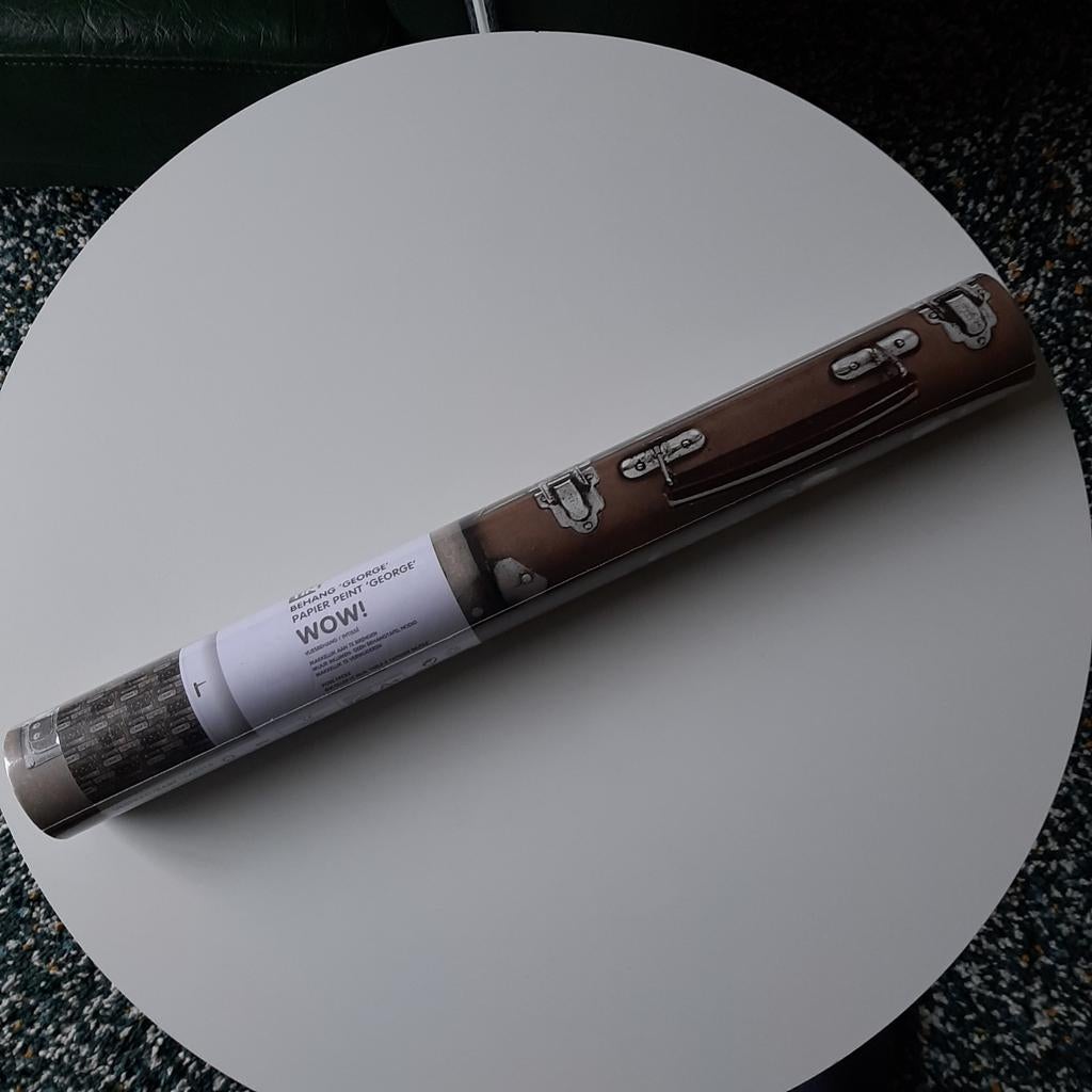 Decoratiebehang met koffers, Ophalen of Verzenden