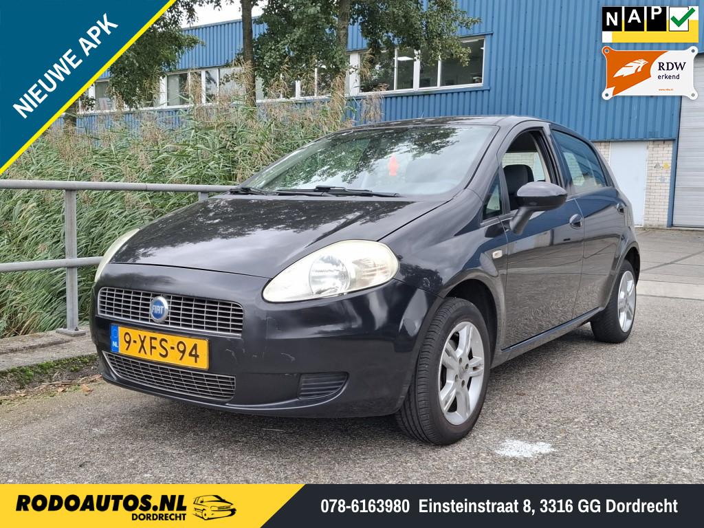 Fiat Grande Punto 1.4 Racing 5-Deurs Boekjes Nieuwe APK ✅, 4 cilinders, 400 kg, Grande Punto, Zwart