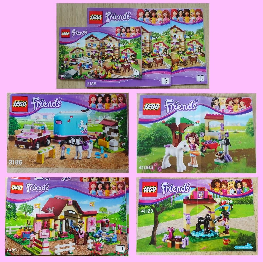 LEGO FRIENDS Paarden - 5 sets - schattig, Kinderen en Baby's, Speelgoed | Duplo en Lego, Ophalen of Verzenden, Gebruikt, Complete set